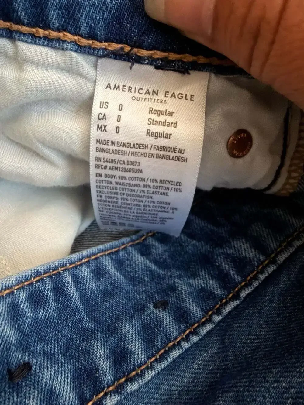 American Eagle High-Rise Wide-Leg Cropped Jeans Size 0